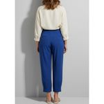 Farm Rio  High Waisted Buttoned Blue Pants, Navy Blue, Small Photo 4