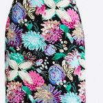 J.Crew Floral Printed Stretch Cotton Sateen Pencil Skirt Photo 0