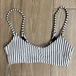 Aerie Navy and White Stripe Bikini Top Photo 0