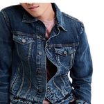 American Eagle NWOT  Denim Crop Jean Jacket Photo 0