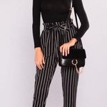 Marcela Striped Pants Black Size XS Photo 0