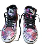 Vans  Off The Wall Skate Shoes High Top Floral Rose Print US Women Size 6.5 Photo 1
