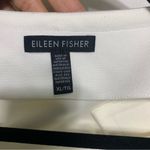 Eileen Fisher white flex tencel ponte round neck zip moto jacket size XL Photo 5