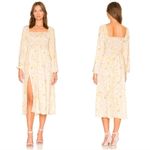 NWT RESA‎ Emma Floral Midi Dress in Orange Size Medium Photo 7