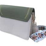 SN & Fashion Women's Green Wide Strap Fashion Flap Purse Crossbody Shoulder Bag Photo 1