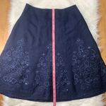 Dress Barn FREE with purchase! linen embroidered sequin skirt lined 10 Photo 4