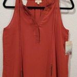 Lily White LILI WHITE Sleevelees Burgundy Top Photo 0
