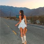 House Of CB  XS Tall 'Sirena' White Strapless Lace Up‎ Mini Dress NWOT Photo 3