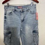 Juicy Couture  Cargo Denim Wide Leg Juicy Embroidered Jeans Size 13/31 NWT Photo 2