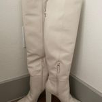 Schutz Cream Leather Knee-High Boots Photo 0