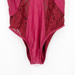 Shade & Shore  Womens Whimsigoth Crochet Lace Cutout One Piece Swimsuit Size M‎ Photo 2