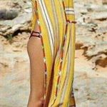 Tigerlily  Purnima Cotton Stripe Yellow Maxi Dress 4 Photo 0