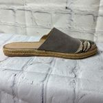 Kaanas  Melilla Snakeskin Print Espadrille Mule Slide Flat Shoes Size 7 Photo 7