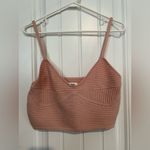 Aerie  Ribbed Seamless Crop Tank Cami Top Dusty Rose Pink Photo 3