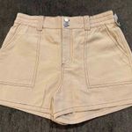 Full Tilt Tan Cargo Shorts with Brown Stitching Photo 0