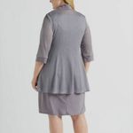 R & M Richards  Womans Silver Metallic Formal 2pc Dress Size 18 MOB Photo 10