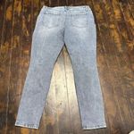 CAbi  High rise distressed light gray size 14 denim normcore jeans Photo 5