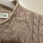Orvis Vintage  Fisherman Vest Wool Fair Isle Cardigan Outdoors Cable Knit XL Photo 2
