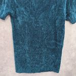 Carolyn Taylor  Green Chenille Granny Artsy Cozy Electric Preppy Sweater Top XL Photo 8