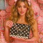 Kate Spade Polka Dot Convertible Crossbody Shoulder Bag Black White NWT Photo 1