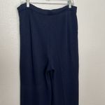 St. John Knit Pant Wide Leg Blue Size 10 Photo 7