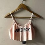Wildfox Swim Light Baby Pink Fluttery Bathing Suit Top Size L NWT Photo 0