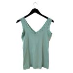 D&G  Vintage Dead-stock Y2K M Silk‎ Lace Trim Sleeveless V-Neck Cami Pale Green Photo 1