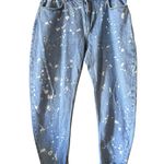 One Teaspoon Crusaders High Waist Jeans Size 31 barrel bleach splatter denim Photo 0