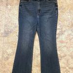 Old Navy  Higher High Rise Flare Dark Wash Jeans with Secret Smooth Pockets Photo 3