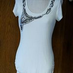 Studio Y Cap sleeves Tunic Bronze Beaded  sz. M Photo 0