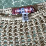 Urban Outfitters Cream Knit Bell Sleeve Crochet Cropped Boho Sweater -  Photo 2