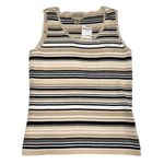st. john's bay  Women's Knit Tank Top Blouse Stripped. Size M NWT Photo 0
