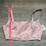 Cinq à Sept NEW  Pink Gold Floral Print Spring Summer Bra Crop Top Size M Photo 6