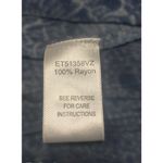 En Crême En Creme Top Womens Small Boho Crochet Insert Floral Blue Tassel Tie Top Blouse Photo 8