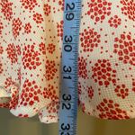 Here Comes the Sun  ruffled mini dress with Tie red/pink color size XS Photo 4