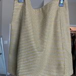 plaid mini skirt Yellow Size M Photo 0