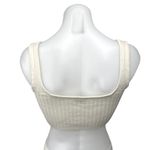 Aritzia Wilfred White Ribbed Knit Sleeveless Square Neck Casual Crop Tank Top XS Photo 1