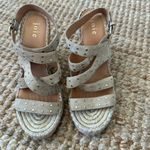 Joie  KORAT SUEDE STUDDED ESPADRILLE WEDGE SANDAL SIZE 35.5 Photo 3
