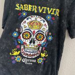 Corona Extra Saber Vivar Skull Graphic Tee T Photo 2