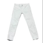 Gap Y2K Low Rise White Real Straight Jeans Women’s 28R Raw Hem 2000s Denim Photo 1