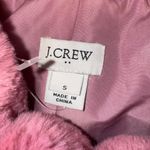 J.Crew Faux Fur Sleeveless Vest Pockets Zip Up Closure Lined Small Guava Berry Photo 8