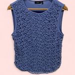 Apt. 9 Cute periwinkle lilac lace front lined cotton blend sleeveless top  Photo 1