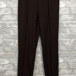 Sans Souci  Skinny Pinstripe Brown Pants Photo 0