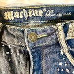 Machine Jeans Size 3 Inseam 30 Inches Glass Mirrors Blue Photo 9