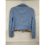 Color Me Courtney Jacket Women 6 Blue Moto Dennis Biker Jacket MSRP:$250 Punk Photo 3