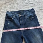 MOTHER The High Waisted Looker Ankle Fray Denim Jeans In Cat Attack 27 Blue Photo 6