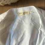 Leila Laceup Cotton Mini Shirt Dress White Photo 1