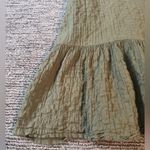 Abercrombie & Fitch  Olive Green Puff Sleeve Trapeze Mini Dress Photo 3