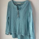 Free People Fall For You Thermal Henley Aspen Sky Size XS Photo 1