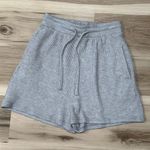 Kimberly C Grey Waffle Knit High Rise Lounge Shorts Women’s Medium Gray Photo 0